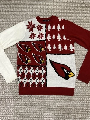 Suéter de Navidad de los Arizona Cardinals Ropa del Equipo de la NFL 100 % Acrílico Mediano Usado en Excelente Condición Foto 1 de 4