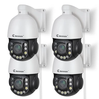 JENNOV 6MP 20x Optical Zoom Night Vision POE IP PTZ Camera 2-Way Audio IR 80M IP66
