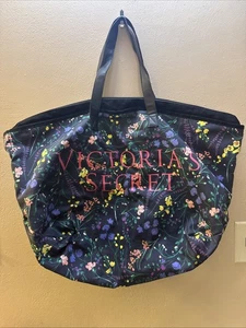 Borsa Victoria's Secret Weekender nuova tote stampa floreale chiusura zip - Foto 1 di 3