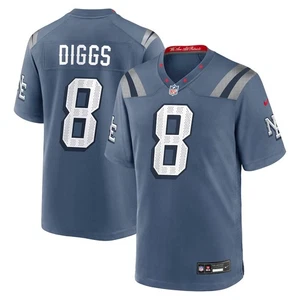 New England Patriots Stefon Diggs Nike Storm Blue 2025 Rivalries maglia uomo XL - Foto 1 di 11