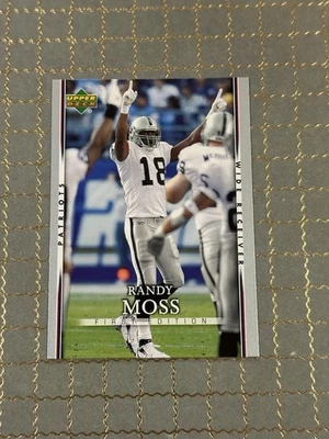 2007 Upper Deck First Edition Randy Moss #72 New England Patriots (S) - Image 1 of 2