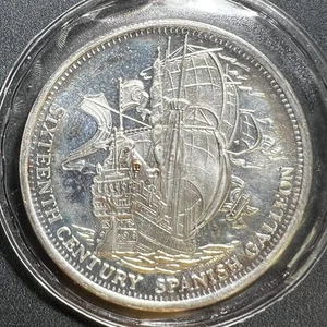 SPANISCHE GALEONE 16. JAHRHUNDERT ~ SILVERTOWNE MINT .999 1 OZ SILBER - Bild 1 von 2