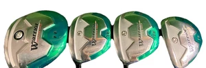 Warrior Tomahawk Edge Wood Set 1W,3W,5W,4H +0.5" LH Regular Graphite New Grips - Picture 1 of 20