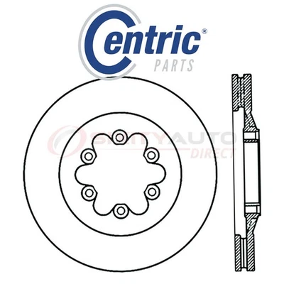 Centric Disc Brake Rotor for 2009-2012 GMC Canyon 2.9L 3.7L 5.3L L4 L5 V8 - bw Foto 1 de 4