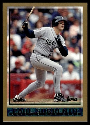 1998 Topps Paul Sorrento Seattle Mariners #111 - Image 1 of 2