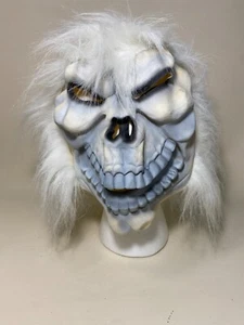 Vintage 2002 Paper Magic Group Lecherous Adult Halloween Monster Mask White Hair - Picture 1 of 6