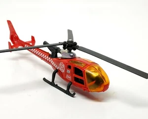Majorette Helicopter Gazelle - Fire Rescue 28 -909 Red 1/70 Size 5.2 inches - Picture 1 of 5