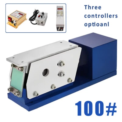 100# Vibrating Plate Feeding Machine Linear Direct Vibration Feeder + Controller - Image 1 of 4