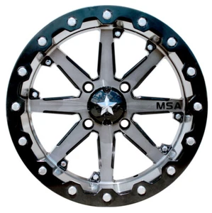 MSA M21 Lok Beadlock ATV Wheel - Gunmetal [15x7] +0mm 4/156 [M21-05756] - Picture 1 of 2