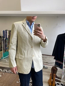 Valentino Men's Cotton Sport Coat Blazer Jacket Size 52 L - Picture 1 of 9