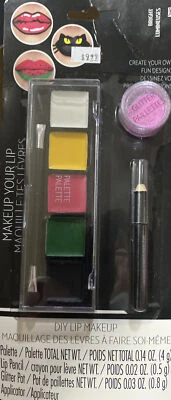 Lip Makeup Kit Glitter Lips Kit Bright Lip Colors Halloween Concert DressUp - Image 1 of 2