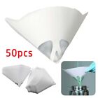 50x Nylon Conical Paper 190 Mesh Paint Strainers Filter Purifying Cup Disposable