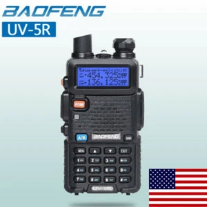 US Stock Baofeng UV-5R Two Way Radio 5W VHF UHF FM Transceiver Ham Walkie Talkie - Picture 1 of 12