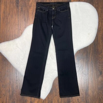 J Brand Jeans 26 Straight Leg 805 BLK Dark Stretch Women's - Image 1 of 4