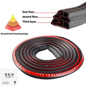 Auto Door Weatherstrip Rubber Seal Strip Waterproof Noise Insulation 5M 3-Layer - Imagen 1 de 10