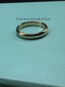 Tiffany & Co. 4mm 14k Yellow Gold Classic Wedding Band Ring Size 11 - Picture 1 of 4