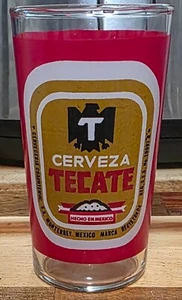 Vintage Tecate Cerveza 12 oz. Beer Drinking Glass Pacifico Dos XX Modelo Corona - Bild 1 von 2