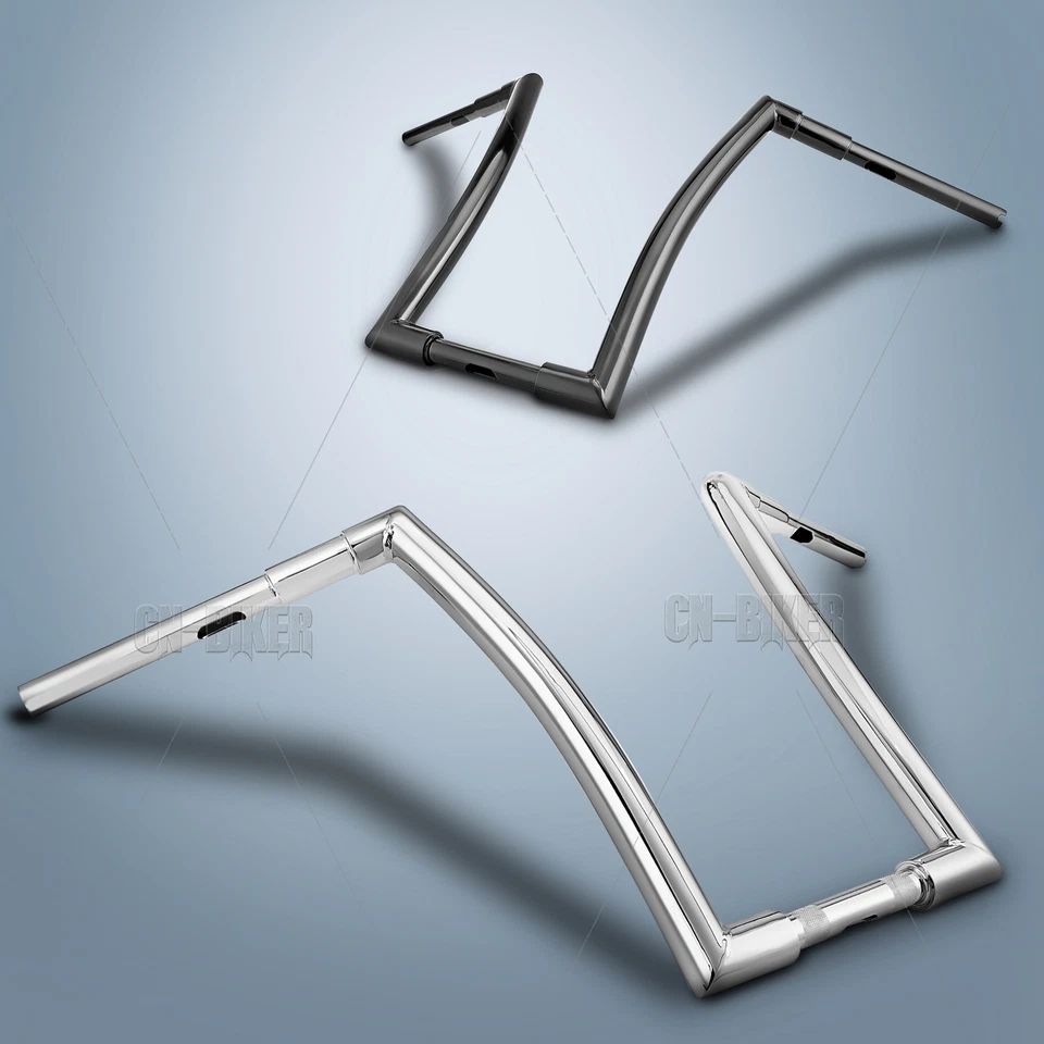 12" 14" 16" 18" Rise APE Hanger Handlebar 1-1/2" DNA Monster Fat Bars For Harley - Image 1 of 2