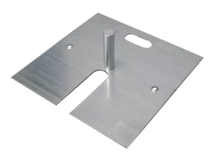 18" x 18" (17 LB) ROHR UND VORHANG STAHLBASIS MIT BASISSTIFT - FÜR ROHR & VORHANG-KIT - Bild 1 von 3