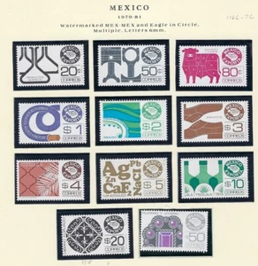MEXICO ALBUM PAGE OF EXPORTA STAMPS 1970 TO 1981 (E326)* - Picture 1 of 1