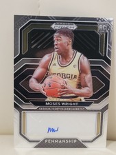 2021 Panini Prizm Draft Picks Moses Wright Penmanship AUTO RC # CP-MWR