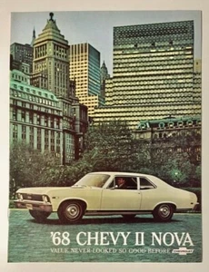 1968 CHEVROLET CHEVY II NOVA ADVERTISING SALES BROCHURE-VINTAGE ORIGINAL - Picture 1 of 5