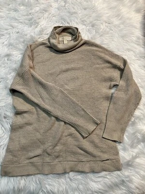 Suéter Michael Kors Tostado Grueso Capucha Cuello Manga Larga Talla Grande Para Mujer Informal Foto 1 de 4