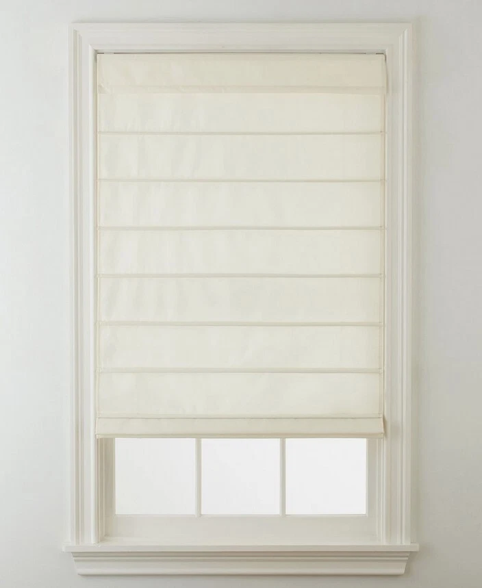 Cordless Hanna Fabric Roman Shades - Colors 5, Multiple Sizes - Image 1 of 1