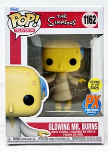 Funko Pop! The Simpsons Glowing GID Mr Burns PX Exclusive Free Protector In Hand - Picture 1 of 8