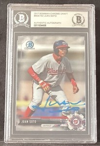 2017 Bowman Chrome Draft RC Juan Soto  Auto Rookie BGS Autograph