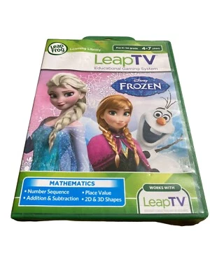 Leap Frog Leap TV Educational Math Game Disney Frozen Mathematics - Image 1 of 3