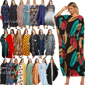 Maxi Vestido Dubai Musulmán Mujer Talla Grande Abaya Kaftan Bata Farasha Caftan Bata - Imagen 1 de 102