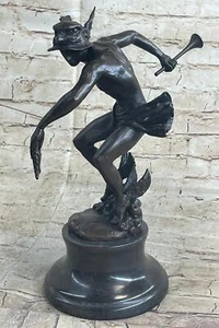 Mercury Hermes Greek God Messenger Giambologna Bronze Sculpture Statue 11.5" x 1 - Picture 1 of 10