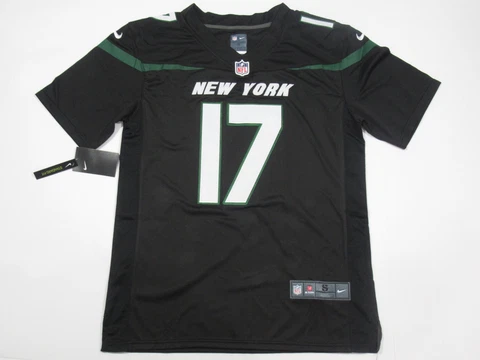 NWT Garrett Wilson #17 New York Jets Men's Game Jersey Black Cover