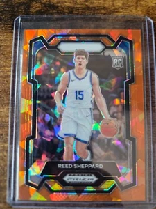 Prizm Draft Picks 2024 Reed Sheppard Orange Ice Prizm #21 Kentucky - Imagen 1 de 2