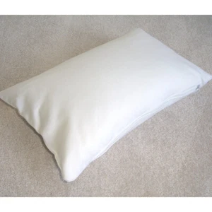 Tempur Travel Pillow Cover ONLY White Zipped 16" x 10" Covers Plain Block SMALL - Picture 1 of 5