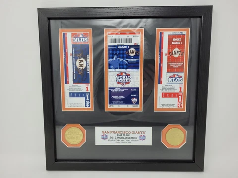 San Francisco Giants Road to the 2012 World Series Replica Ticket and Coin Frame Cover