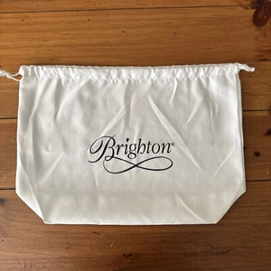 "Bolsa antipolvo Brighton blanca con cordón 15"" X 11""x 5"" nueva" - Imagen 1 de 2