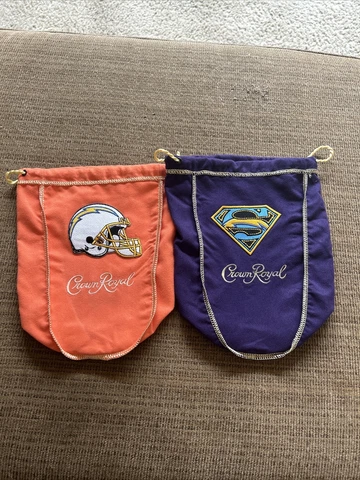 NFL  Los Angles Chargers 2 Bag Set 9x7..1 Liter Crown Royal Bags Cover