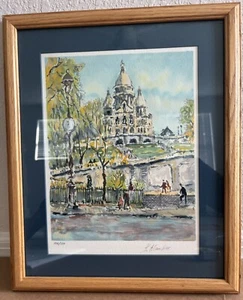 Pierre Eugene Cambier Montmarte Le sacre Concur Serigraphie signiert - Bild 1 von 6