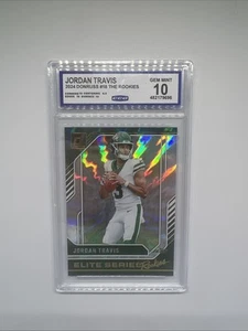 2024 Panini Donruss - Elite Series Rookies #18 Jordan Travis (RC) CCG GM 10 - Foto 1 di 2