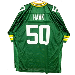 Green Bay Packers Jersey 2XL Reebok A.J Hawk Green Nfl - Picture 1 of 4