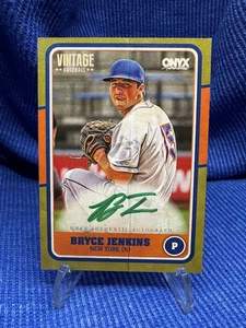 Bryce Jenkins - GREEN INK ON CARD AUTO - 2025 Onyx Vintage Baseball - #/50 - Bild 1 von 2