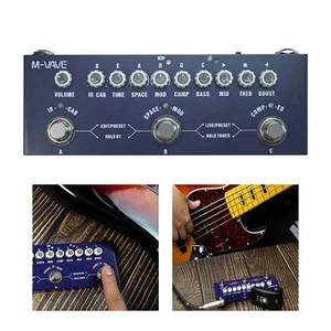 Przydatny pedał z wieloma efektami Babypedal Niebieski Multi Effect Pedal z kablem ładującym - Zdjęcie 1 z 12