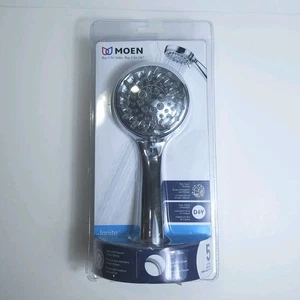 Cabezal de ducha portátil cromado Moen Ignite 20091 manguera de 60" 5 funciones flujo de 2,5 GPM - Imagen 1 de 10