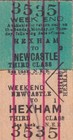 North Eastern Railway Ticket NEWCASTLE 3535