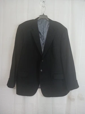 Abrigo deportivo negro para hombre John W. Nordstrom 100 % cachemir, talla 50R. deportivo, elegante Foto 1 de 4