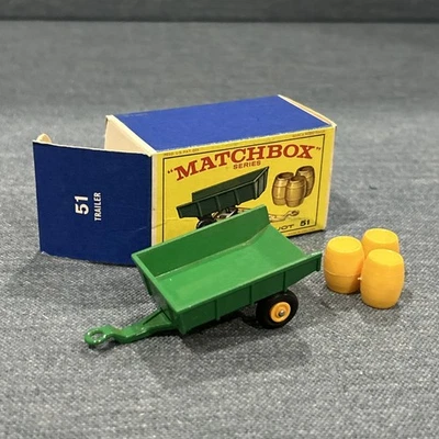 Винтажный спичечный коробок No 51 трейлер в оригинальной коробке - Изображение 1 из 4