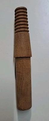 Poste de clavija aislante roscado de madera vintage NOS Foto 1 de 4