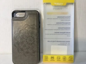 Vaburs iPhone 7 Plus YAHUA Mandala Case Gray Card Holder Shockproof - Picture 1 of 7